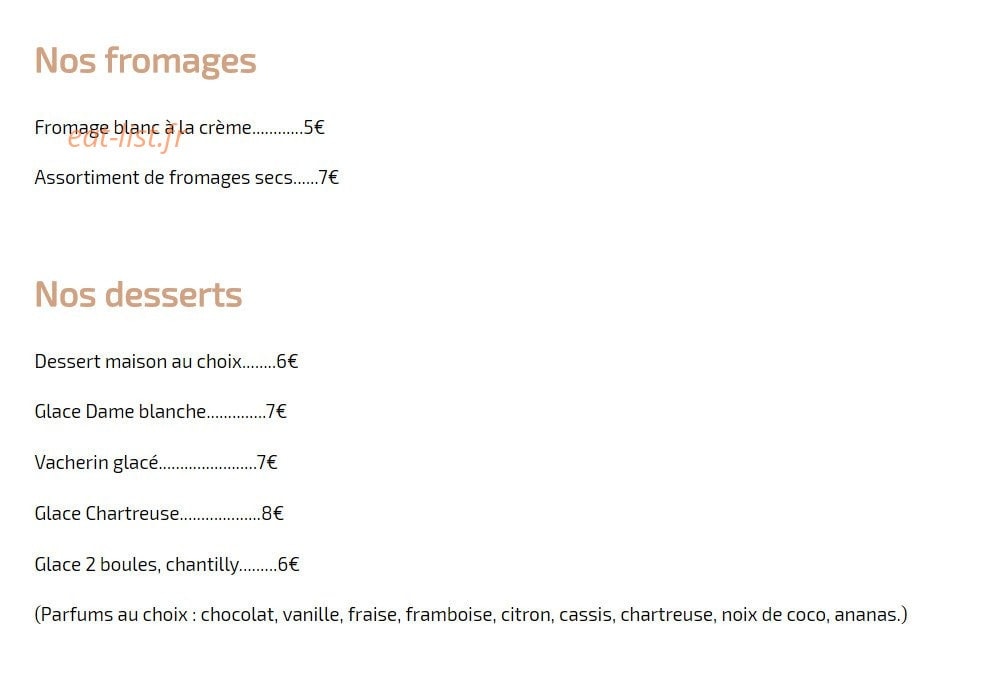 Le Campagnard — carte page 2
