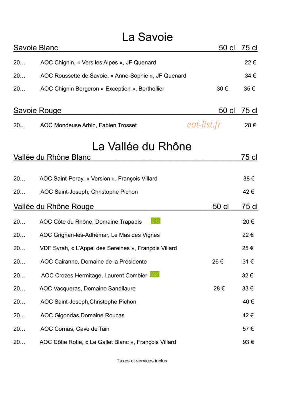 L'Olivier — carte page 10
