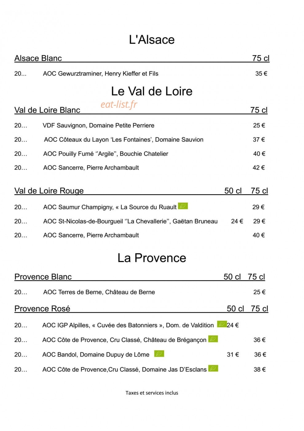 L'Olivier — carte page 13