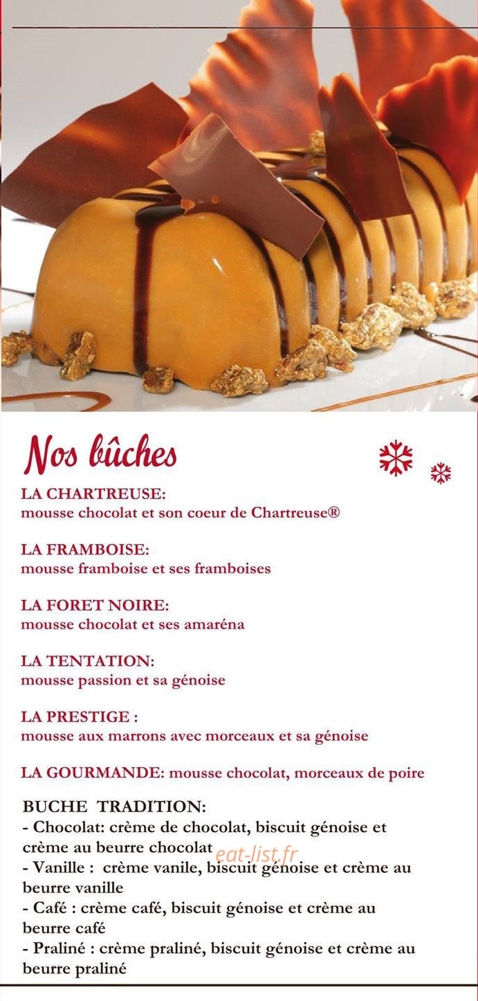Au Fournil des Saveurs — carte page 1