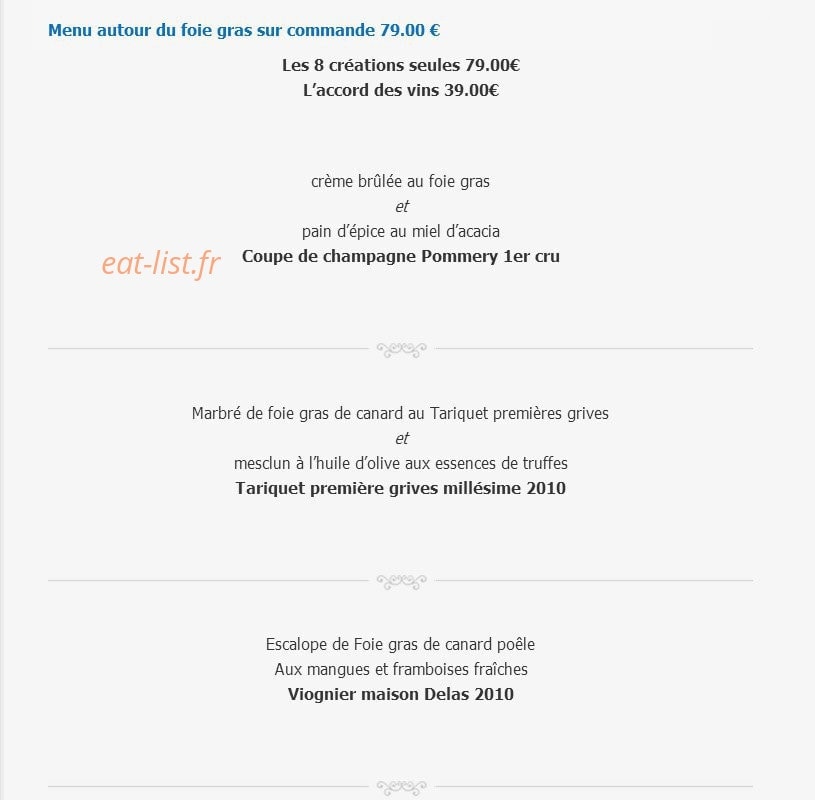 Restaurant L'Eden — carte page 11
