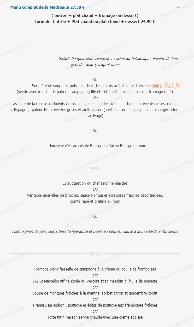 Restaurant L'Eden — carte page 7