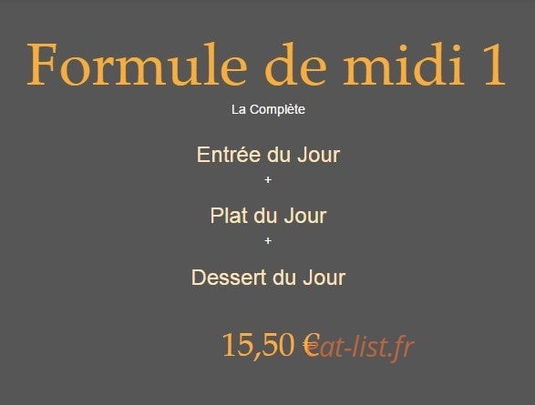 Restaurant Le Valgo — carte page 16