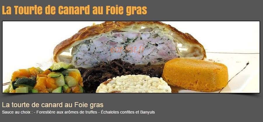 Restaurant Le Valgo — carte page 11