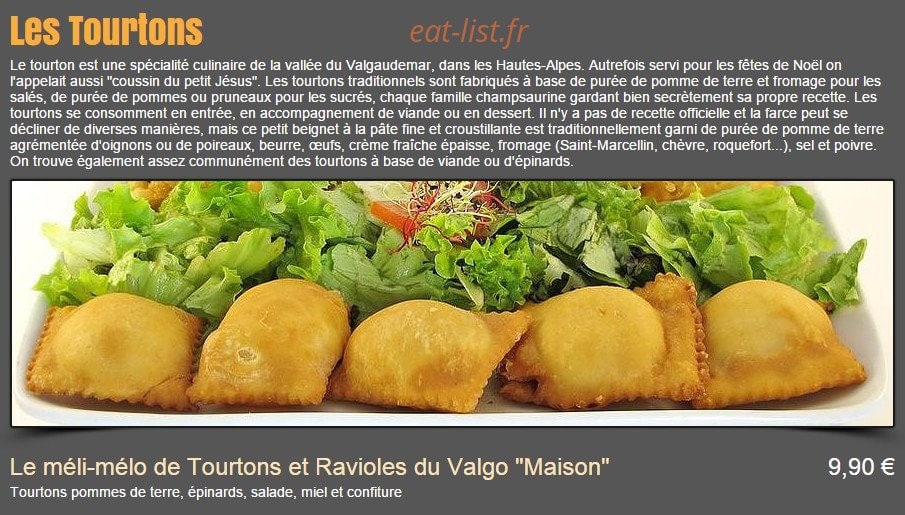Restaurant Le Valgo — carte page 8