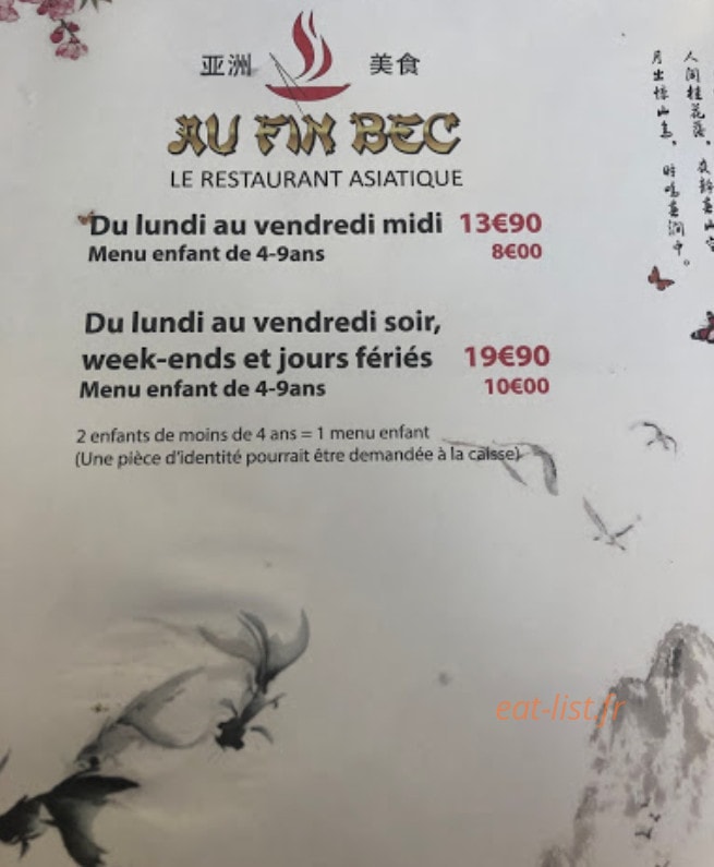 Au Fin Bec à Voiron - menu et photos