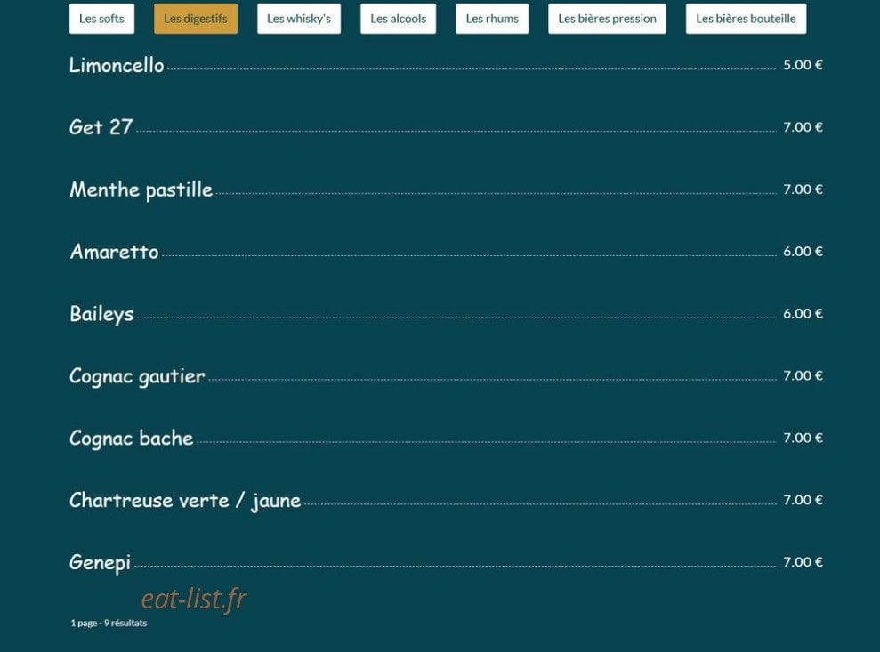 Bistrot Mama — carte page 10