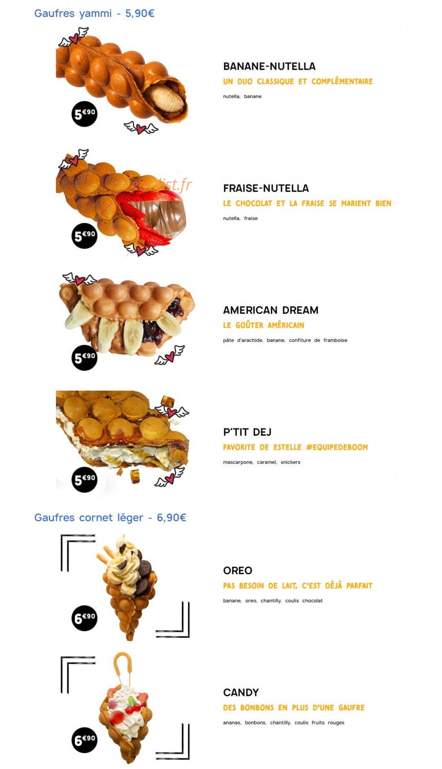 Bubble Boom Café — carte page 9