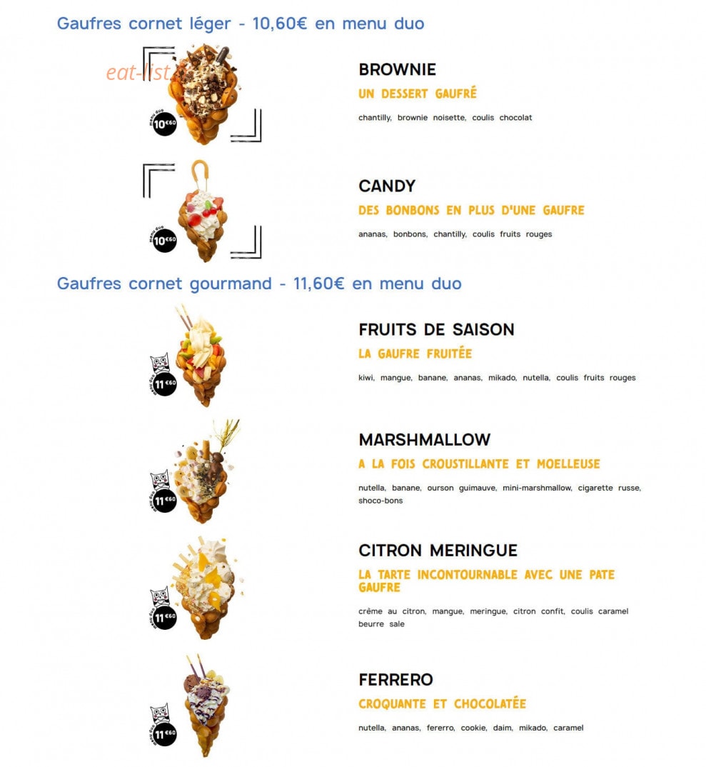 Bubble Boom Café — carte page 2
