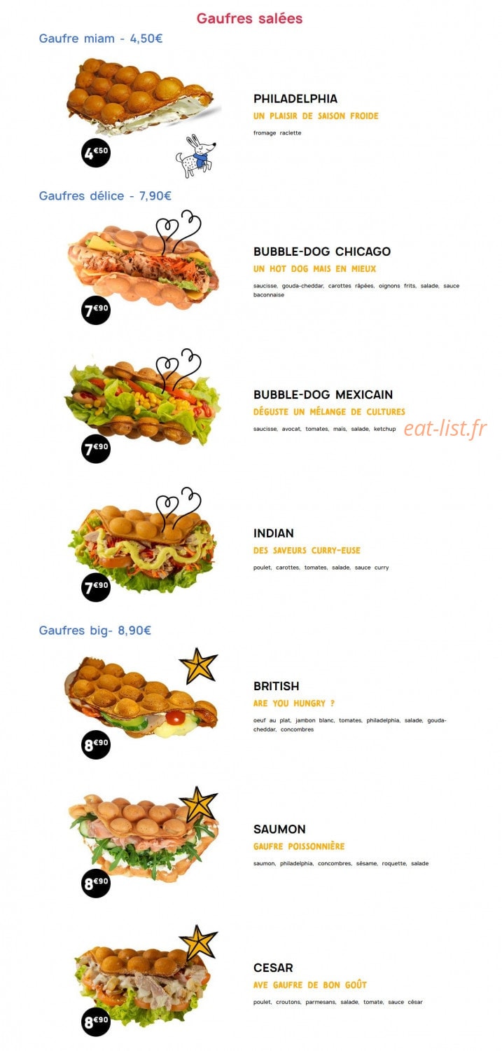 Bubble Boom Café — carte page 11