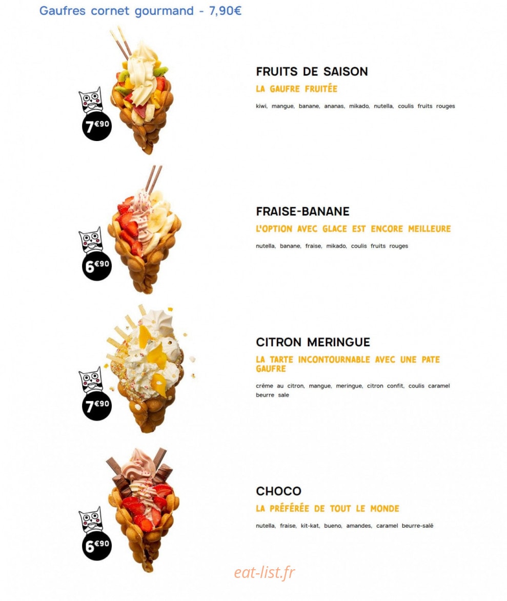 Bubble Boom Café — carte page 10