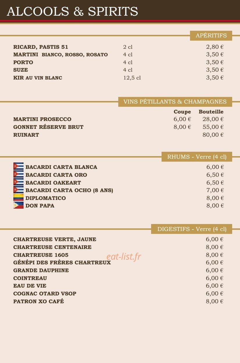 Hyde park Public House — carte page 10