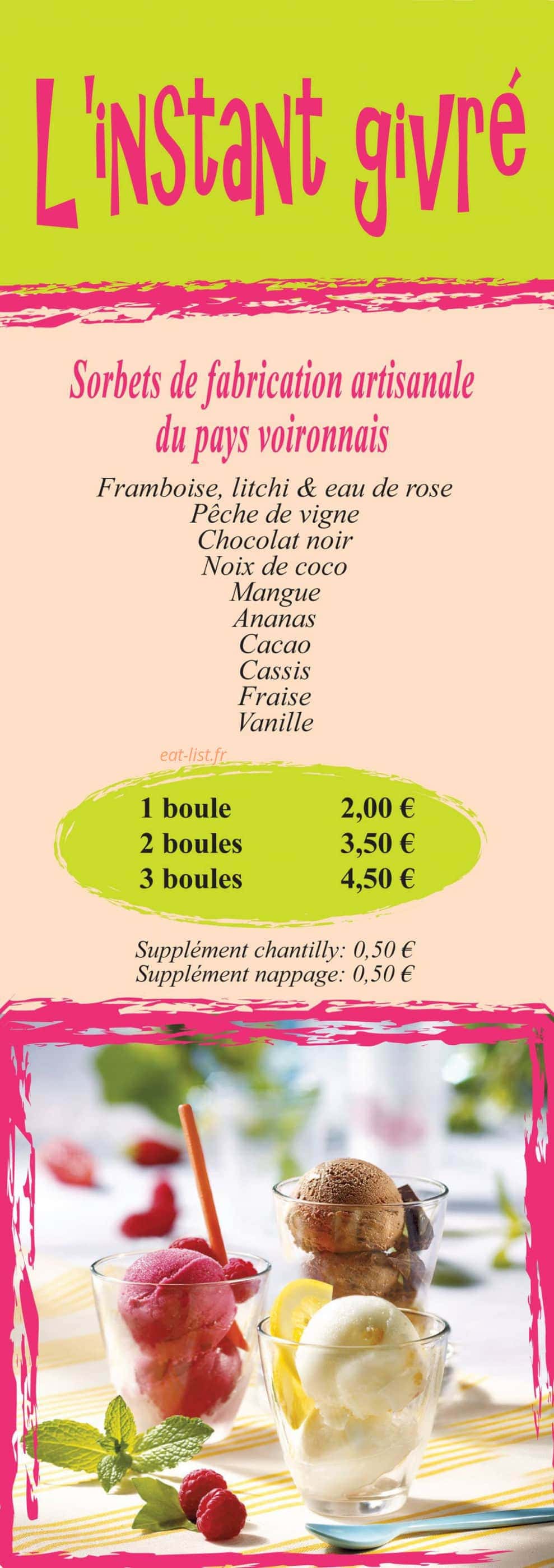 L'Instant Thé — carte page 2