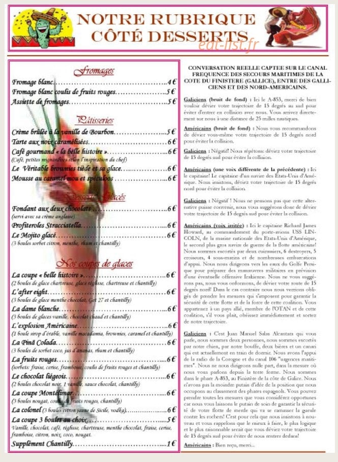 La Belle Histoire — carte page 6