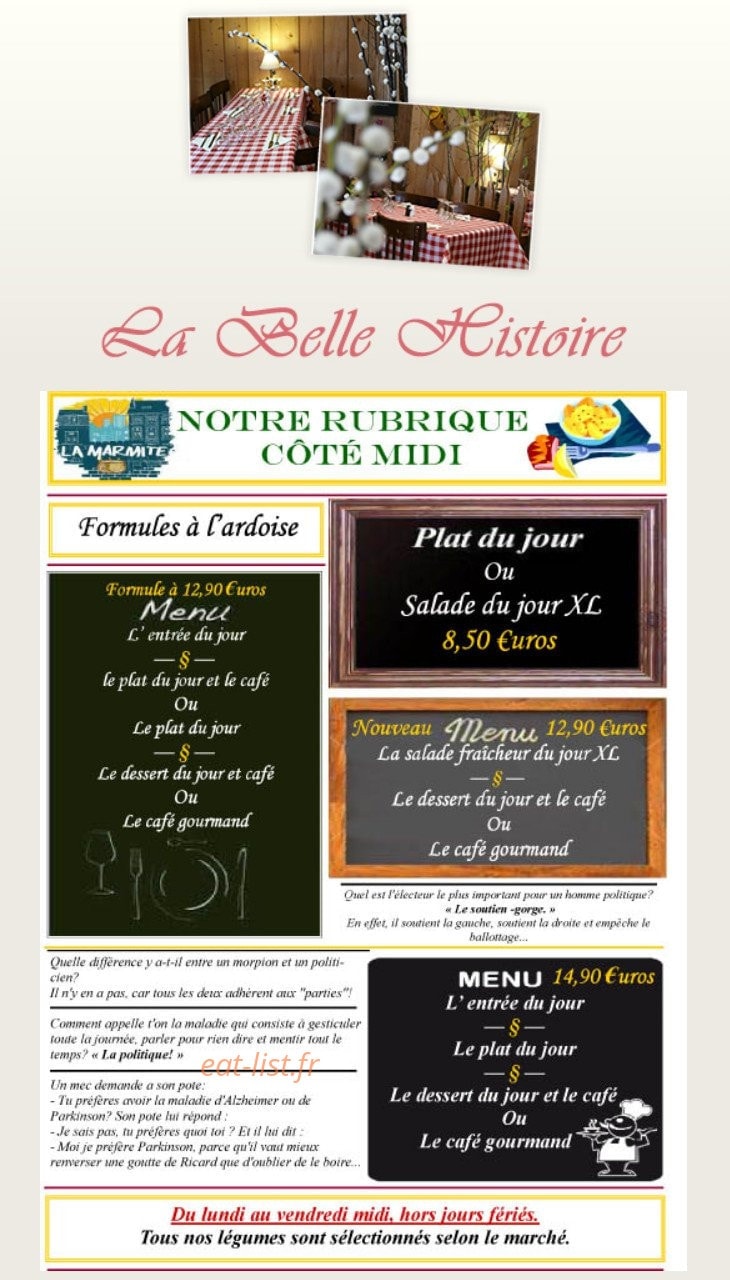 La Belle Histoire — carte page 1