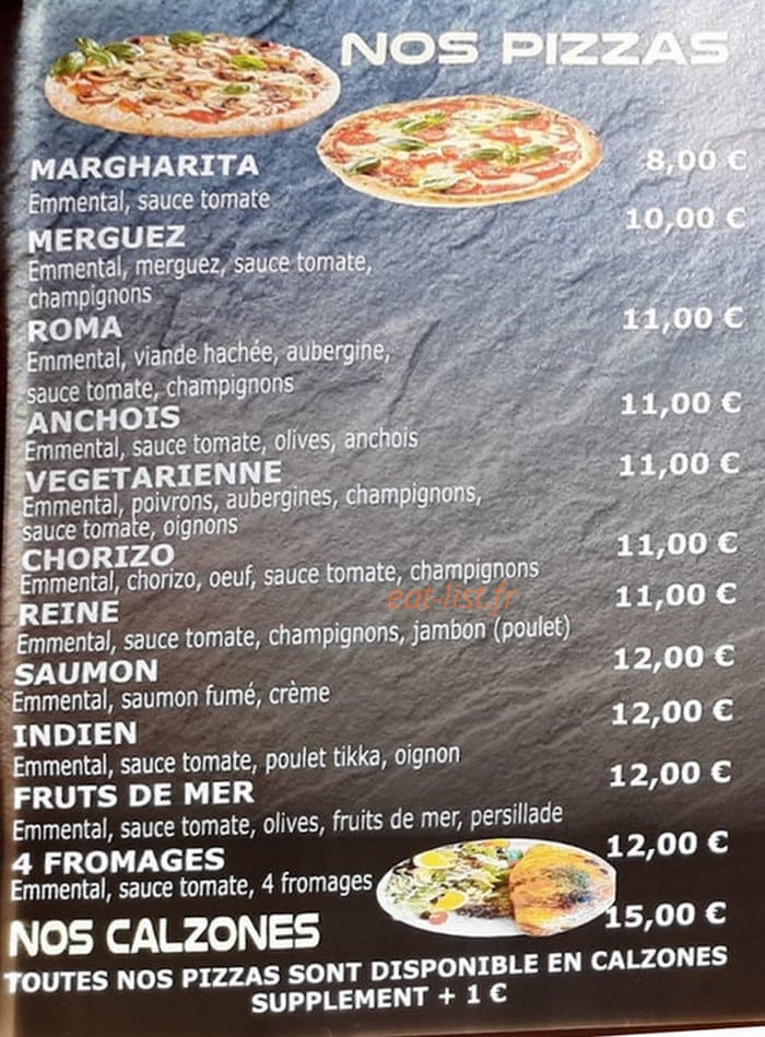 La Dolce Vita Pizza — carte page 1