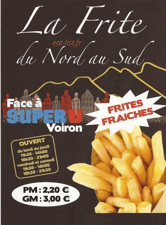 La Frite du Nord au Sud à Voiron - menu et photo