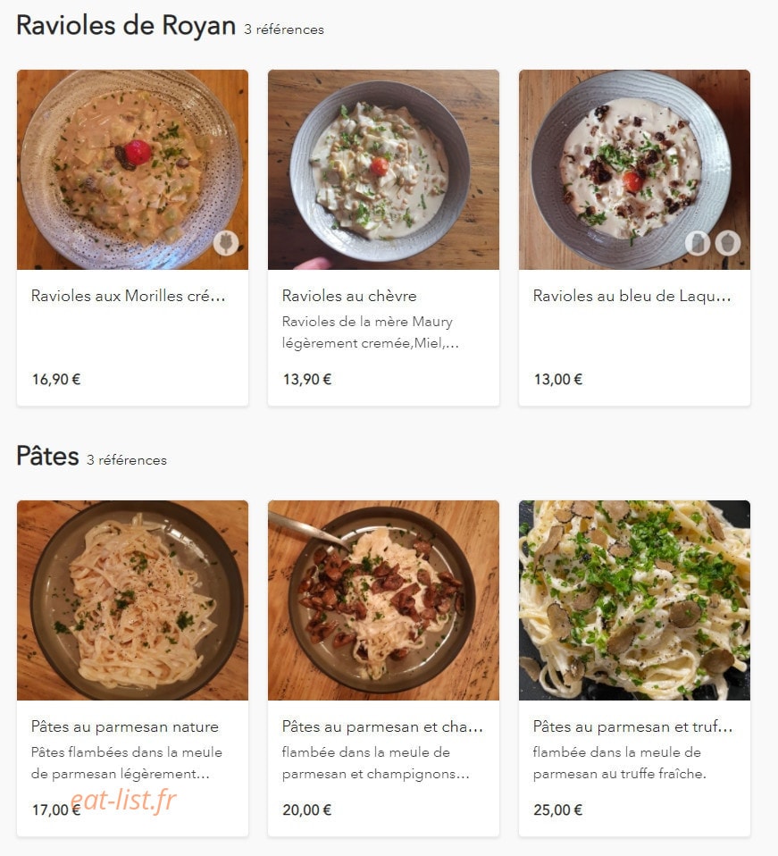 La Table Des Bro's — carte page 7