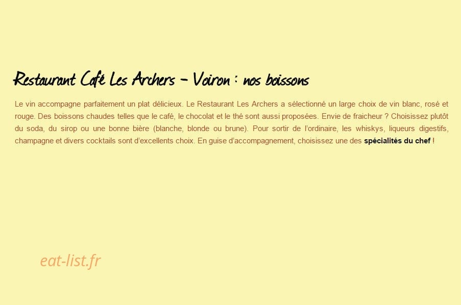 Les Archers — carte page 1
