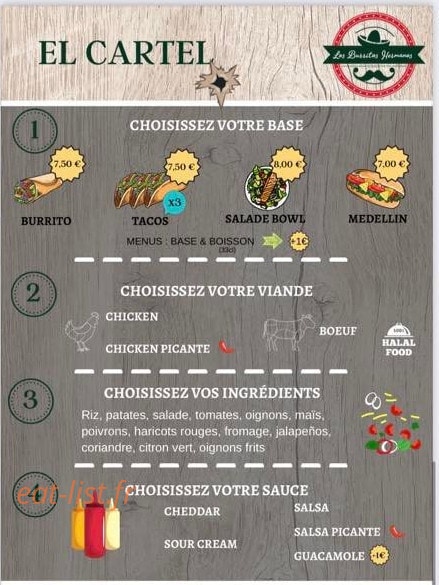 Los Burritos Hermanos — carte page 1