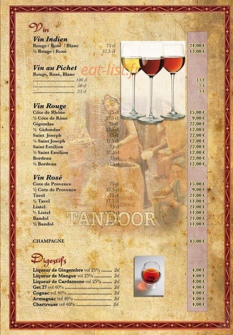 Palais Indien — carte page 13
