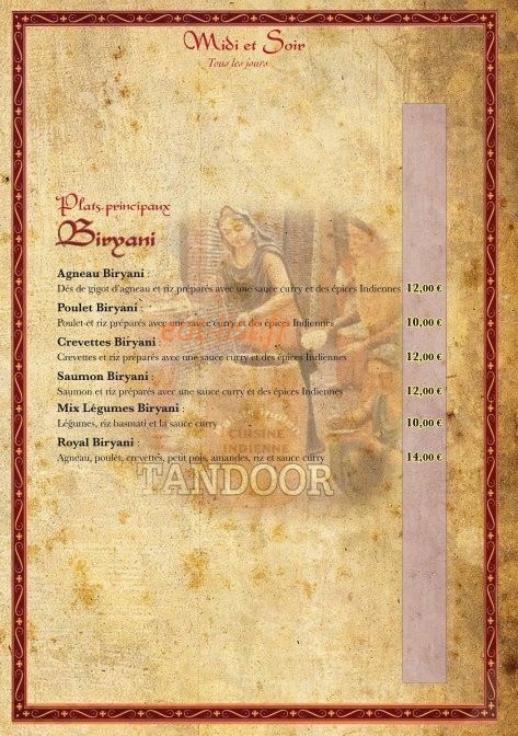 Palais Indien — carte page 7