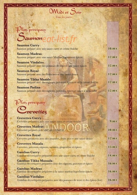 Palais Indien — carte page 4