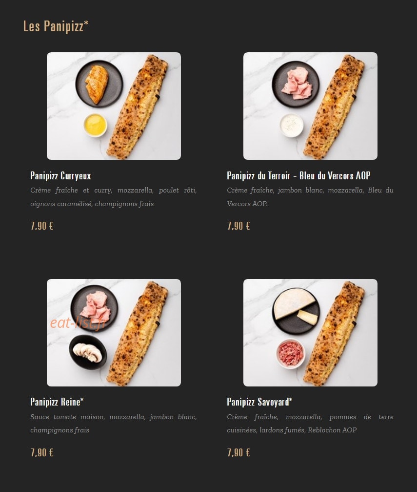 Pizza Cosy — carte page 4