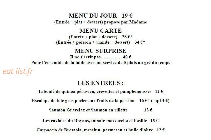 Pizzas Plus Plus — carte page 1