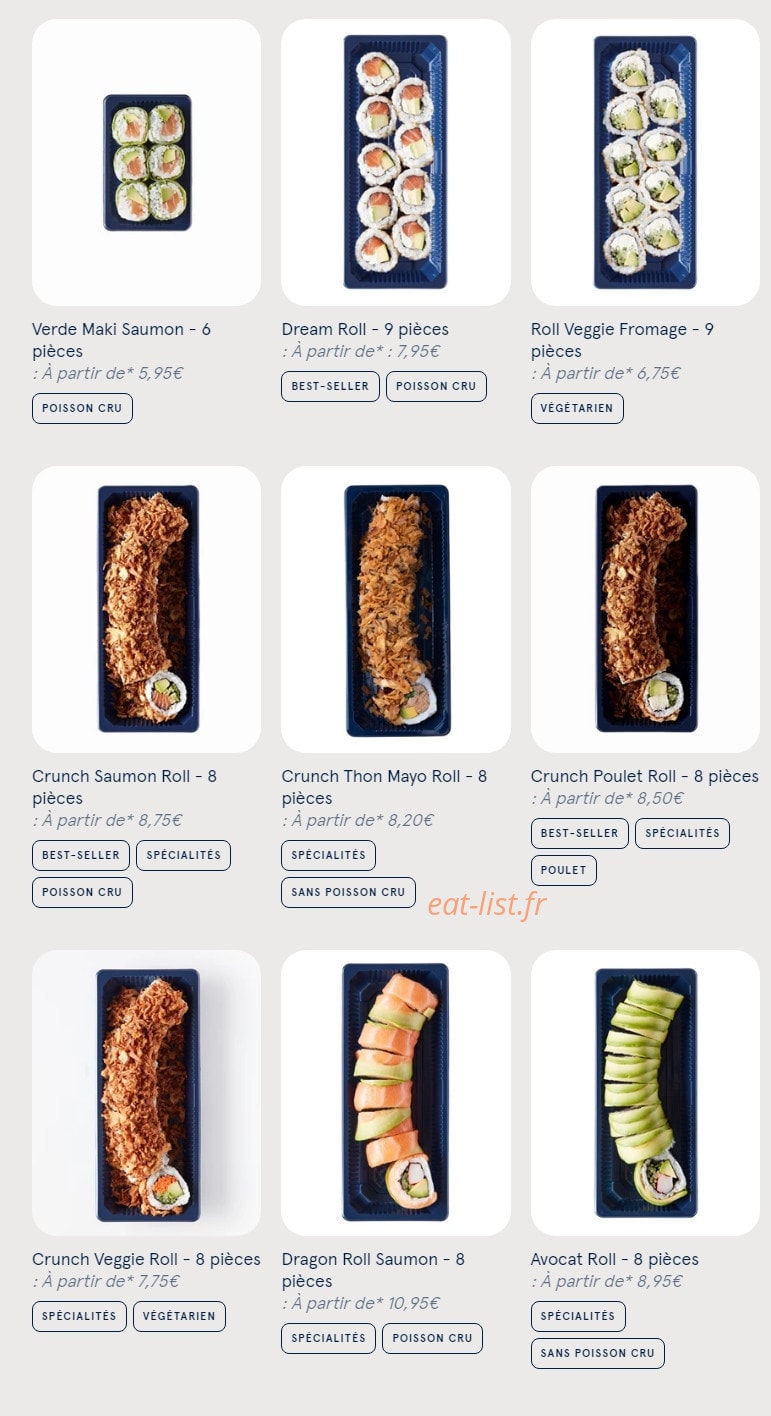 Sushi Daily — carte page 6