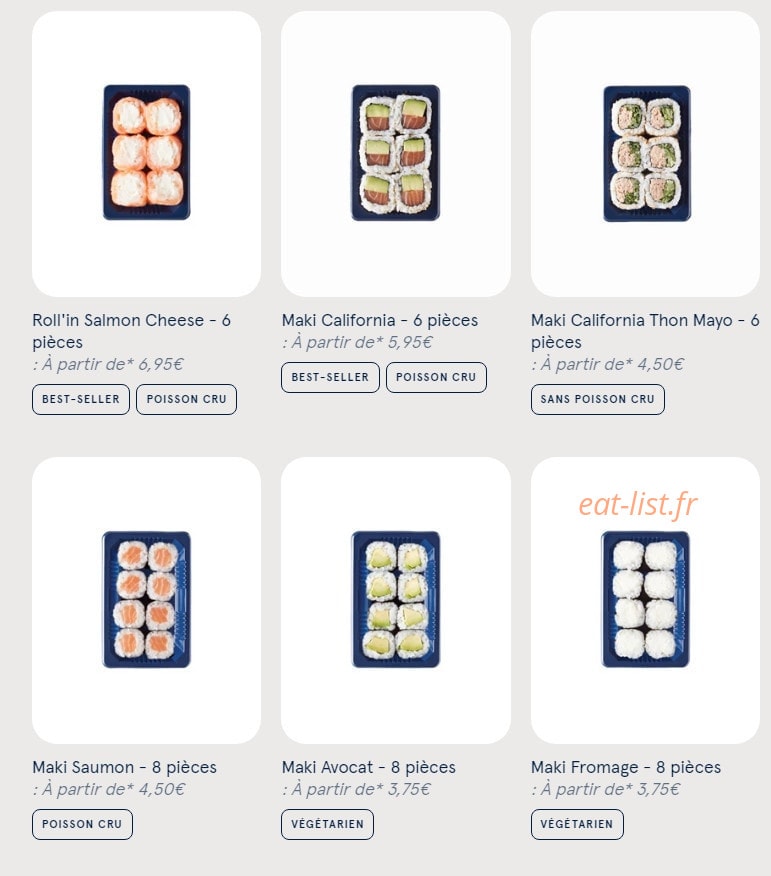 Sushi Daily — carte page 5