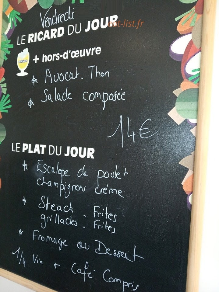 Le Comptoir De Courtenay — carte page 1