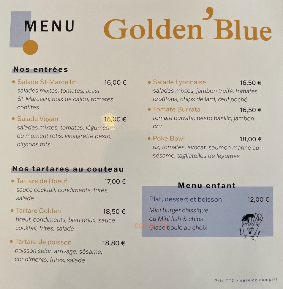 Golden blue — carte page 1