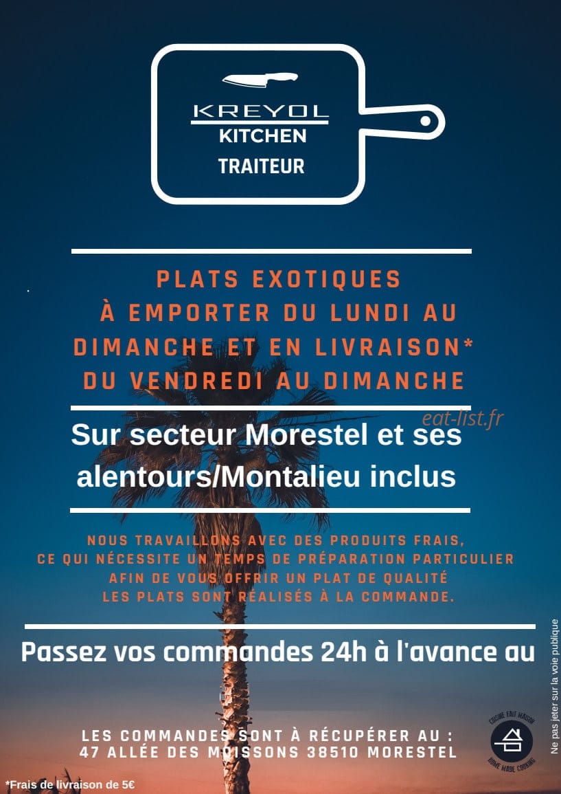 Kréyol Kitchen — carte page 1