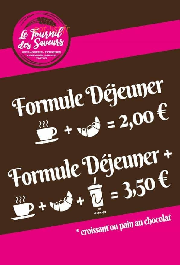 Le fournil des saveurs — carte page 4