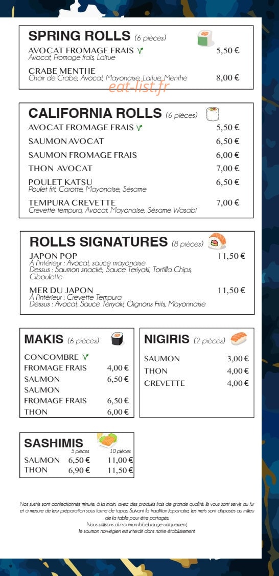 Le Sakura — carte page 4
