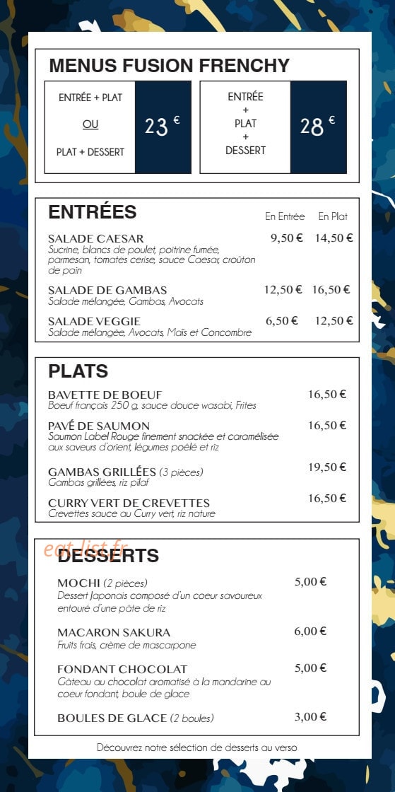 Le Sakura — carte page 5