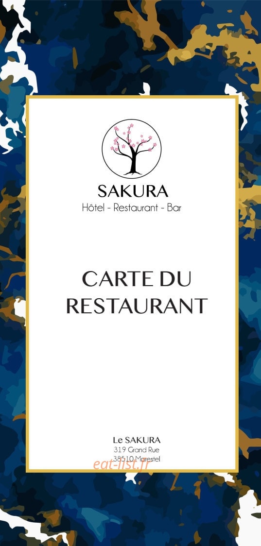 Le Sakura — carte page 1