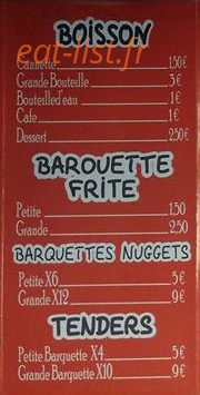 Le tacos king — carte page 6