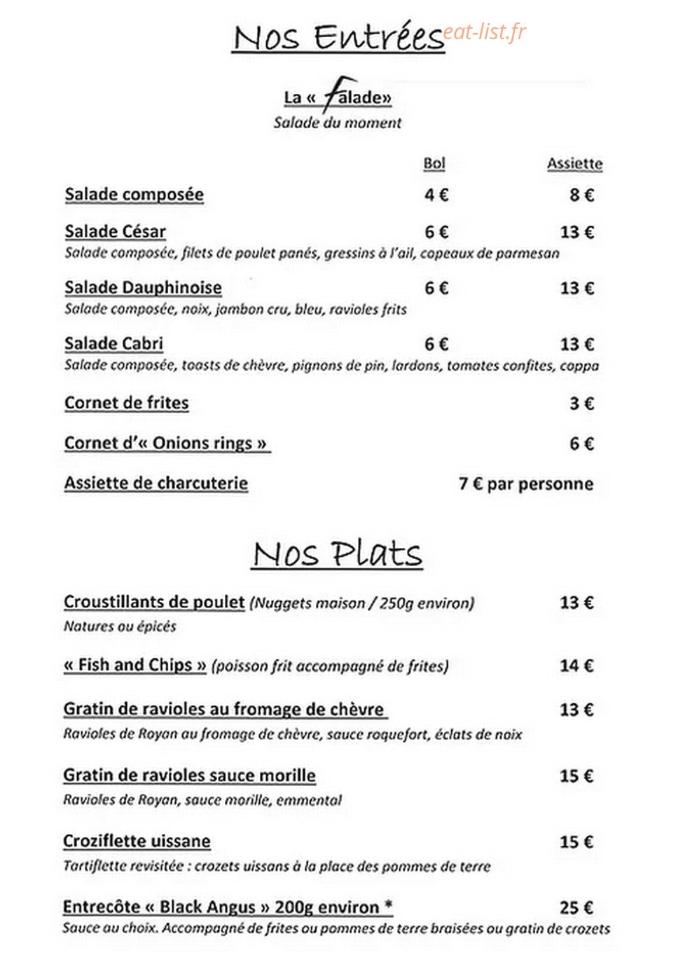 La Falaise — carte page 3