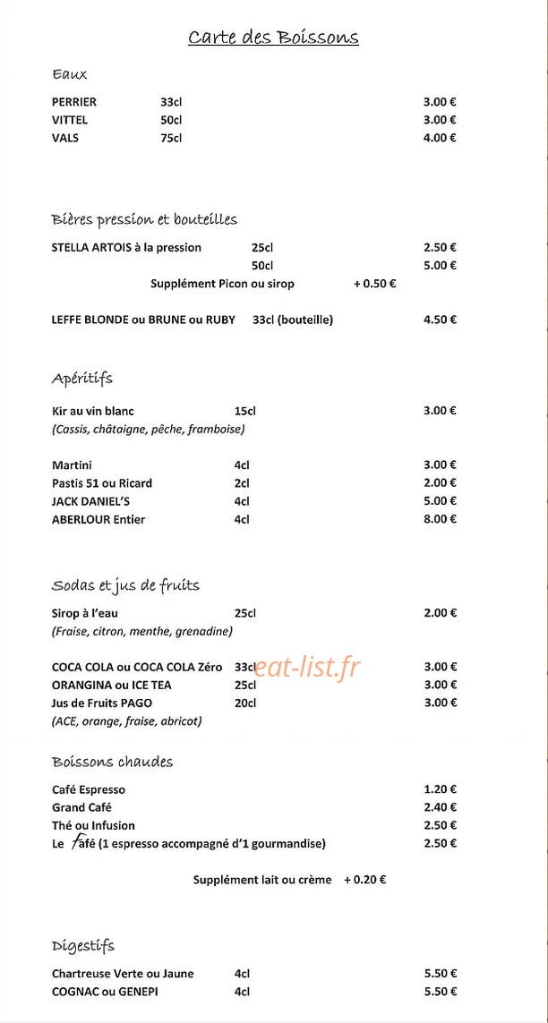 La Falaise — carte page 11
