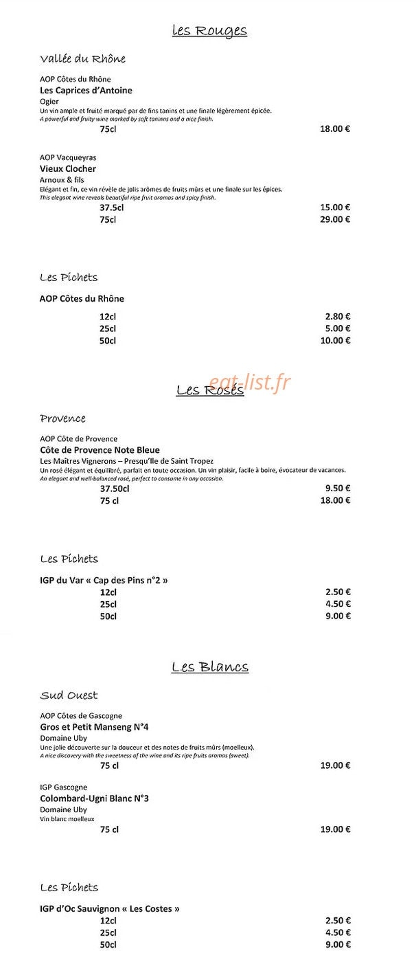 La Falaise — carte page 10