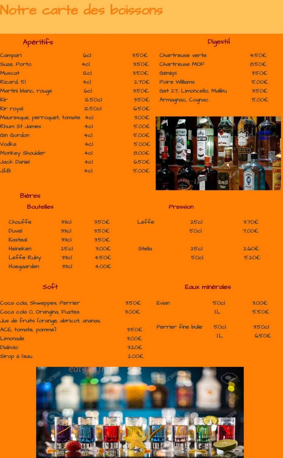 Restaurant Le Cristal — carte page 2