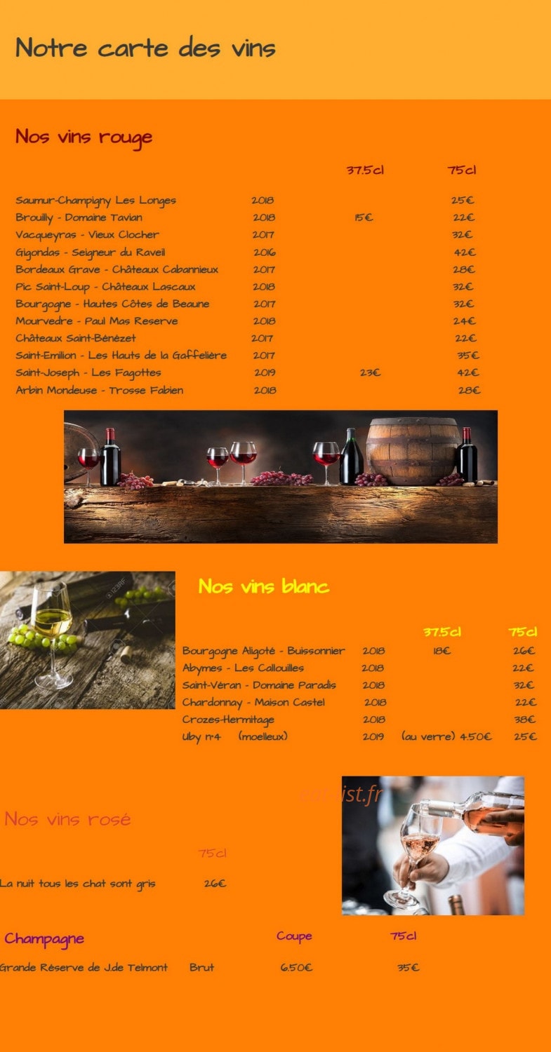 Restaurant Le Cristal — carte page 3
