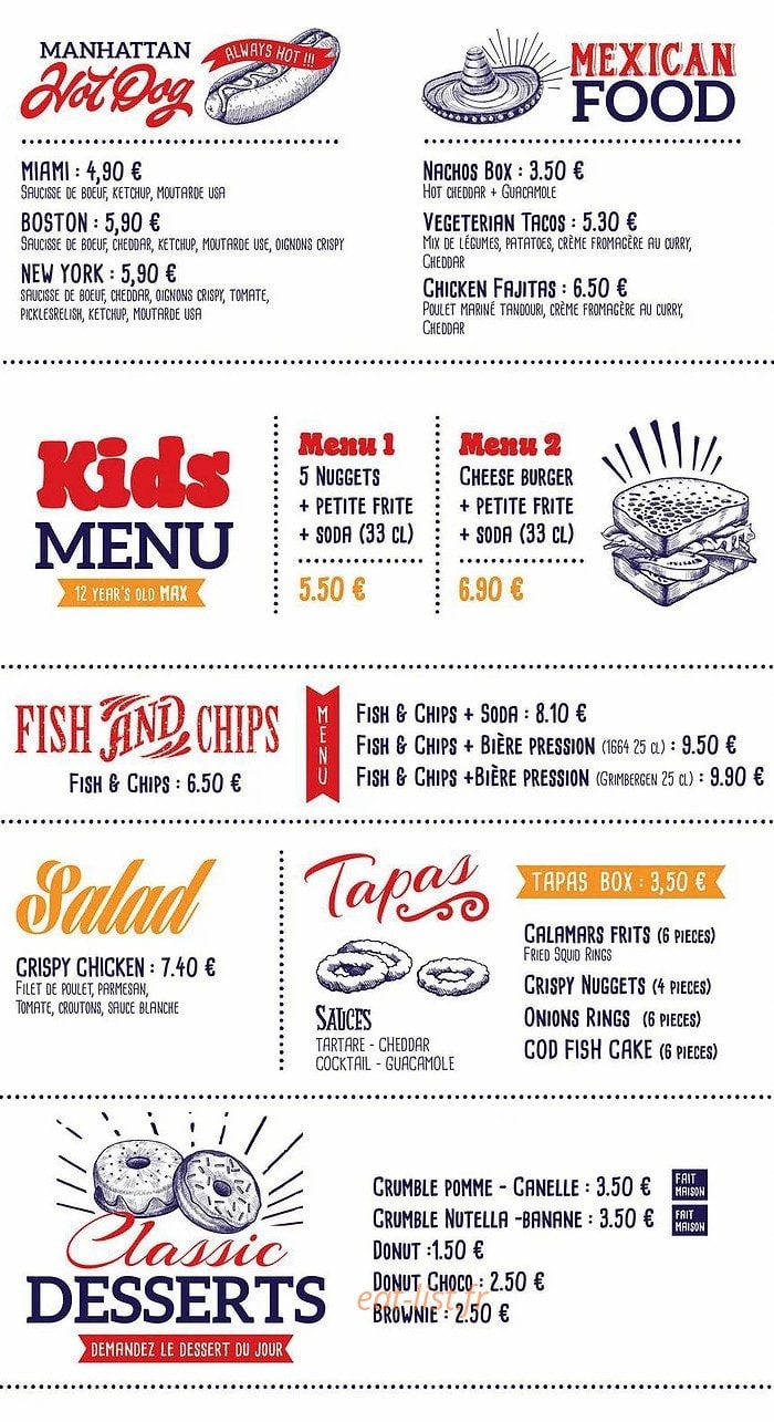 Boris Burgers — carte page 2