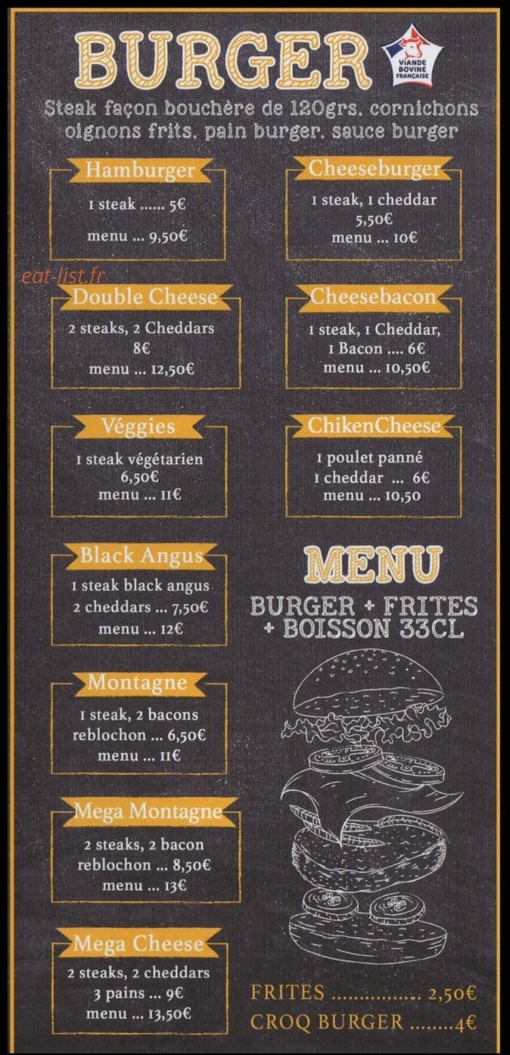 Le Châlet à Pizza — carte page 3