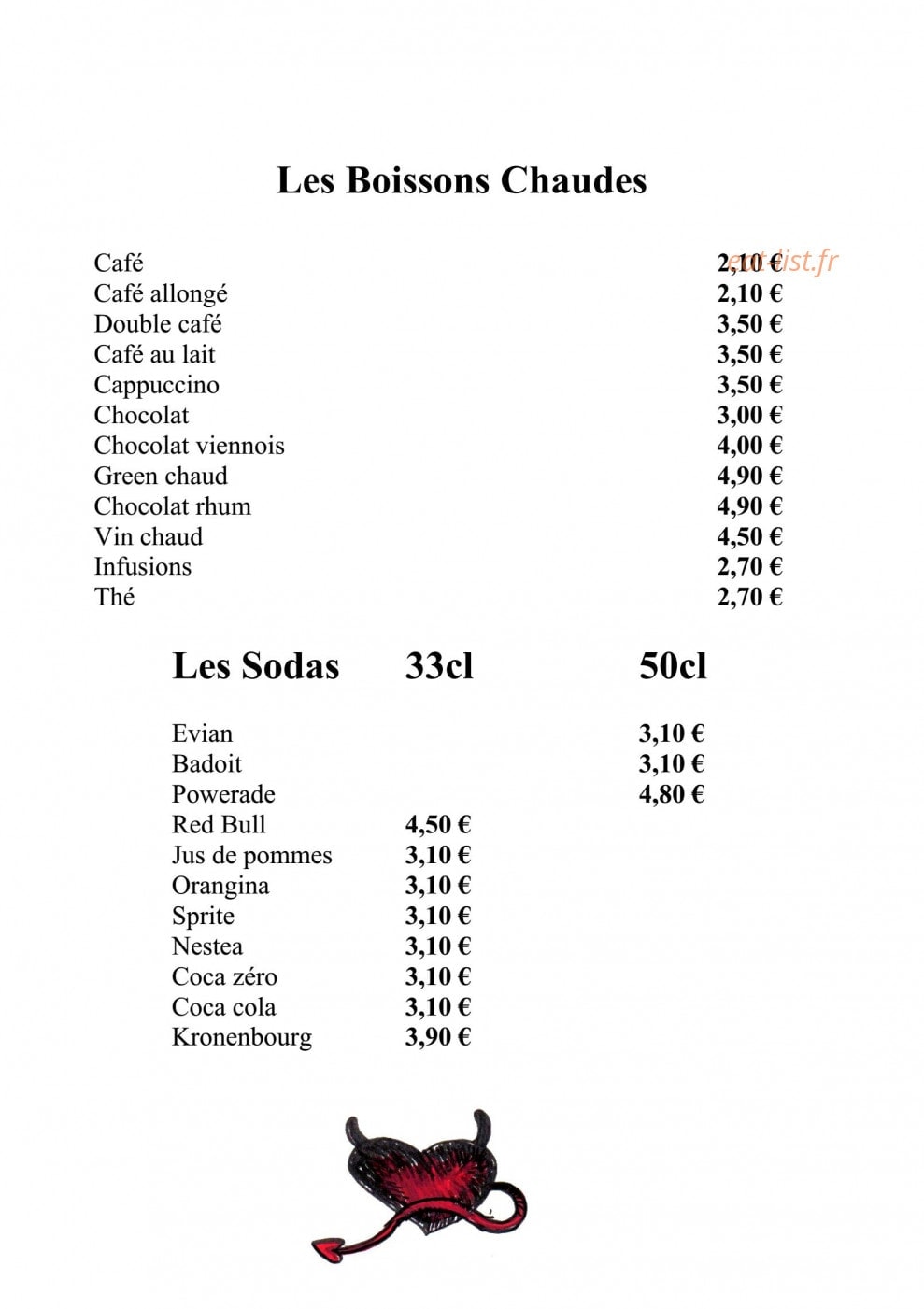 Le Diable au Coeur — carte page 3