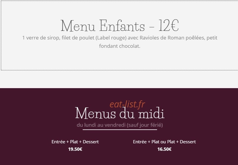 La Guinguette — carte page 2