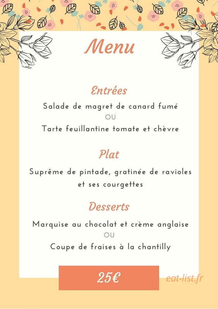 Auberge Le Bayard — carte page 1