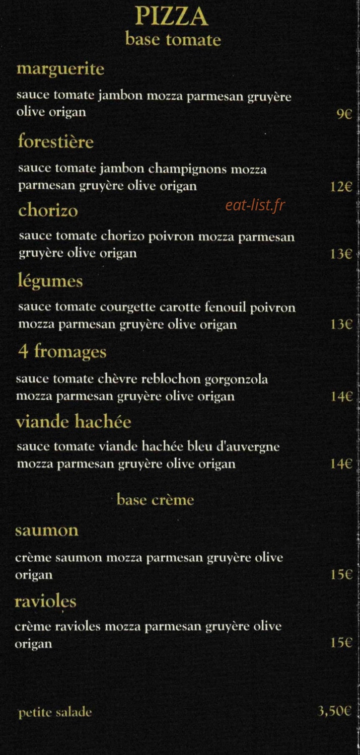 Chez Fridel — carte page 2